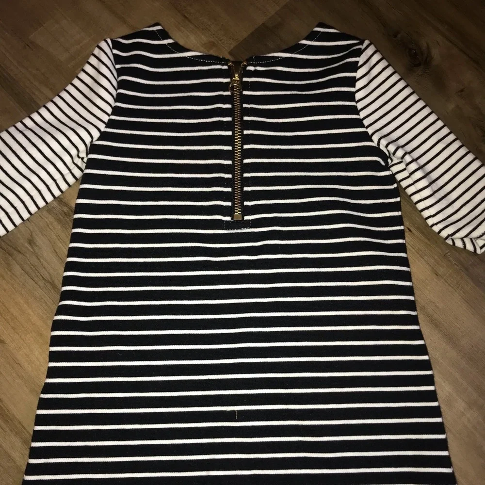 OshKosh Mod Baby Dress Striped Zipper Back